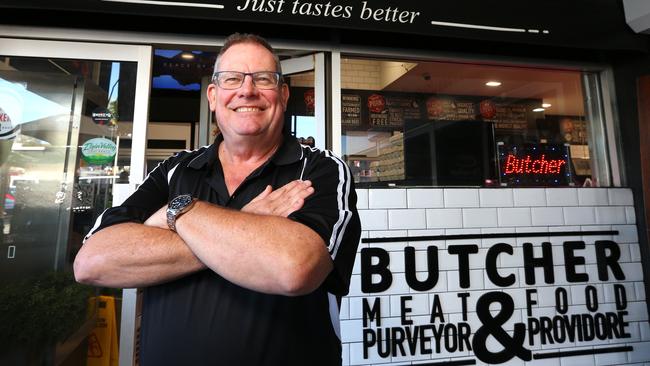 Clayfield Market Meats butcher Michael Purdy has sold his business to neighbouring Harris Farm Markets. Picture: David Clark