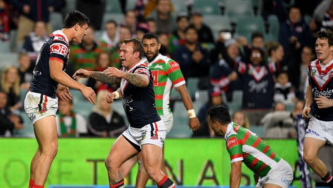 Victor Radley was part of the extended squad when an undermanned Roosters beat Souths in 2017. Picture: Dan Himbrechts