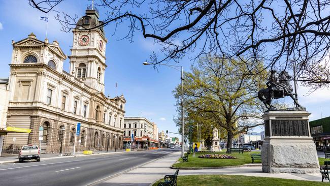 Ballarat, Victoria. Almost half of all doctor and nursing roles being advertised are outside the large metropolitan areas. Picture: NCA NewsWire/Sarah Matray