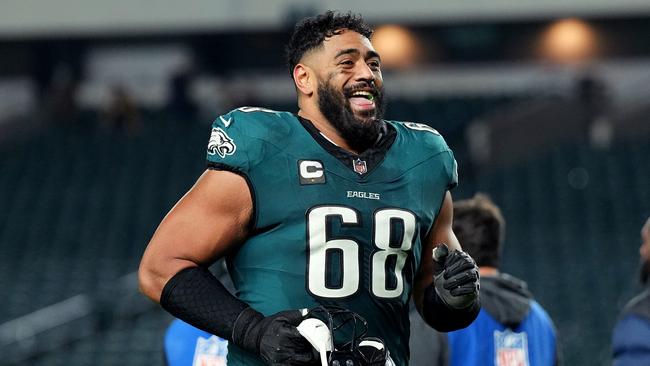 Australia’s Jordan Mailata is winning over the hearts of American football fans. (Photo by Mitchell Leff/Getty Images)