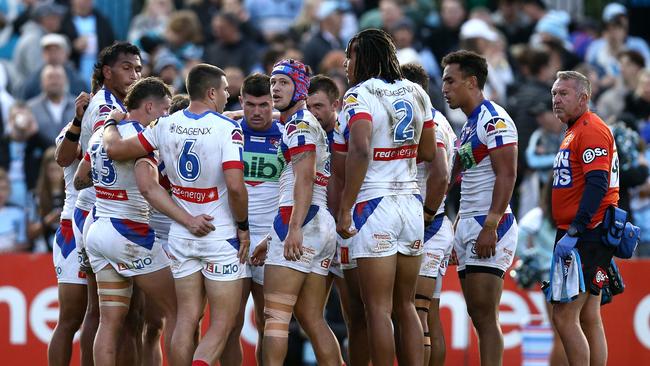 Kalyn Ponga struggled in his return from injury, failing to make an impact on the game. Picture: Getty Images.