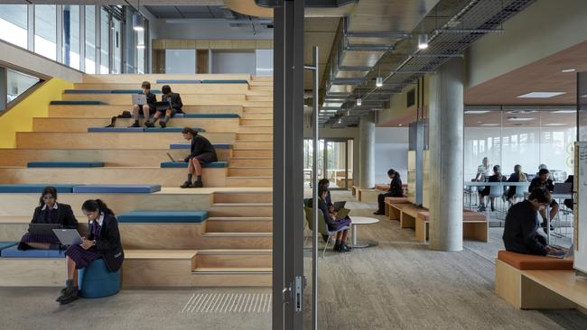 Brisbane South State Secondary College was one of those commended for its interior architecture. Picture: Christopher Frederick Jones.