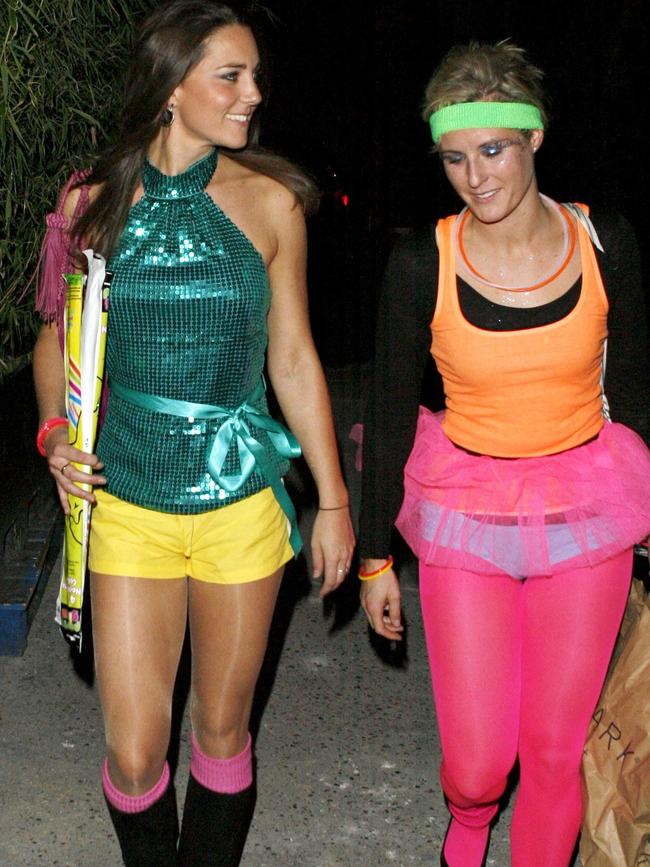 Middleton famously dressed up for a roller-disco back in 2009. Picture by AP Photo/Johnny Green/PA.