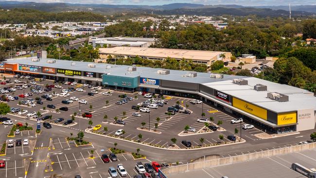 Aerial of the Burleigh Home and Life centre, the former Burleigh Bunnings site sells