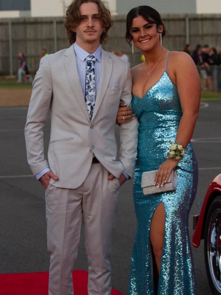 Rachel Alexander and Riley Turner at the 2023 Bundaberg State High School Formal.