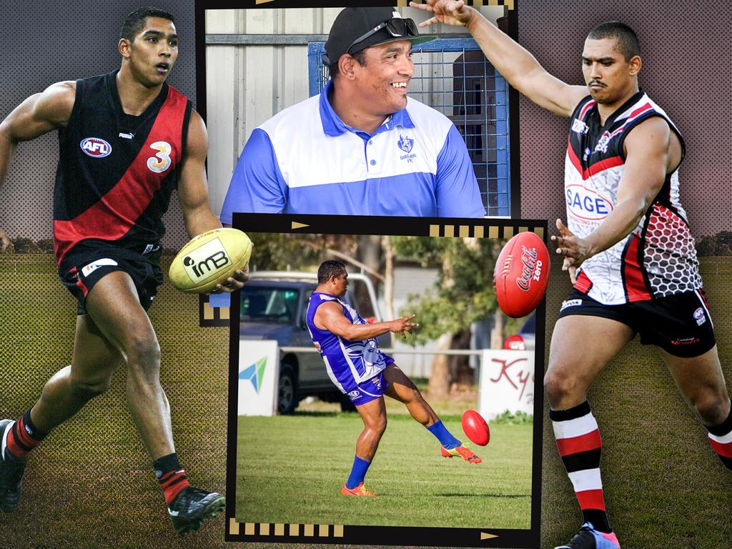 Damian Cupido’s AFL career ended in 2005 at the age of just 24, but he’s still kicking goals as a talented 40-year-old journeyman. Bottom picture credit: Jacob Deedman, Digital Journey Photography