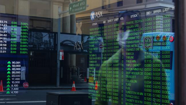 The Australian sharemarket is coming off two straight days of losses. Picture: Gaye Gerard