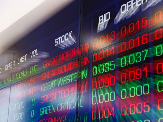 SYDNEY, AUSTRALIA - NewsWire Photos, October 29 2024. GENERIC. Stocks. Finance. Economy. Stock price ticker of the Australian Stock Exchange, ASX, at their offices on Bridge Street. Picture: NewsWire / Max Mason-Hubers