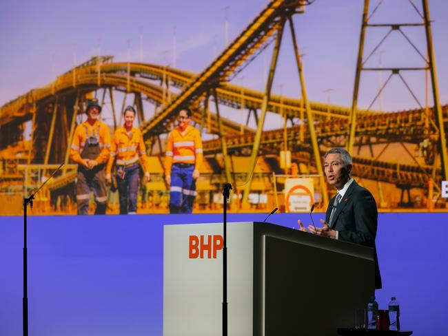 BHP CEO Mike Henry believes its push into nickel and copper, plus uranium, places it at the core of the electrification boom that is about to sweep the world. Picture: Supplied