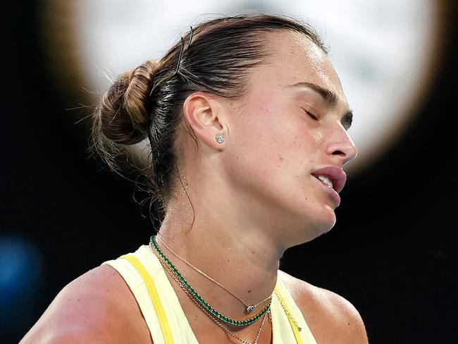 Sabalenka couldn’t get the job done. Picture: Martin Keep/ AFP