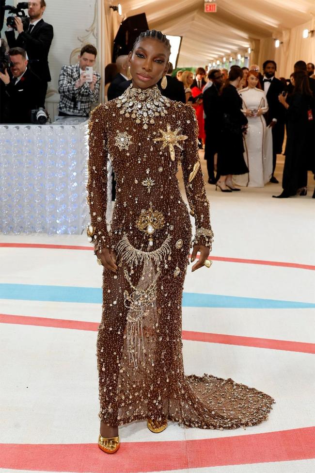 Michaela Coel wears Schiaparelli at the 2023 Met Gala.