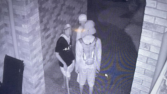 A Wiltshire Dr, Gordonvale resident's security cameras picked up a group of youths allegedly attempting to break into his house.