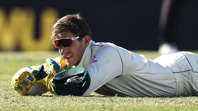 Tim Paine dropped three chances on the fifth day, helping India secure a historic draw. Picture: Ryan Pierse/Getty Images