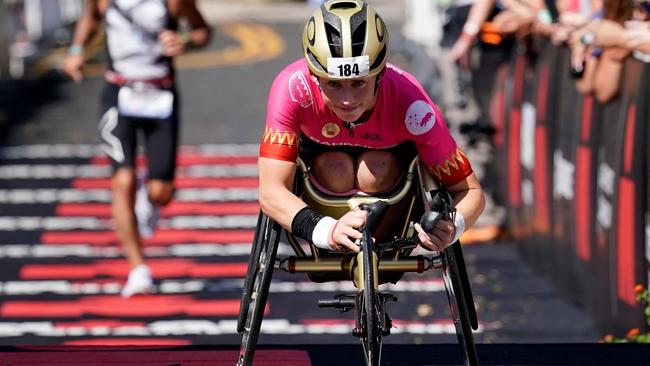 Parker has won eight world titles in five years in triathlon and cycling.