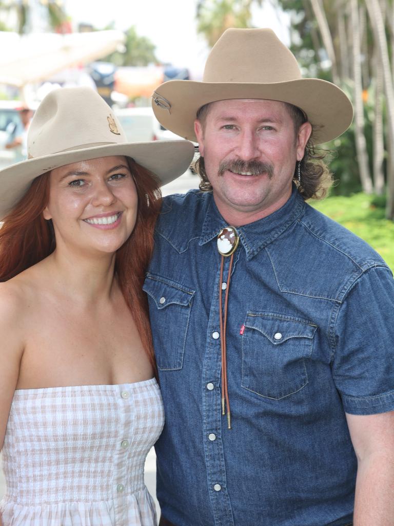 2024 Groundwater Country Music Festival has kicked off in Broadbeach. Emmaline Theodore and Peter Eckel.... Picture Glenn Hampson