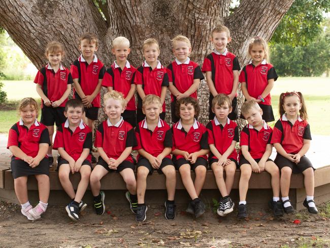 Gooburrum State School Prep class. Back row from left: Charlotte, Oliver, Wilder, Louis, Archie, Tanner and Stella.Front row from left: Olivia, Mason, Granger, Darcy, Ari, Mason, Isaac and Ellie.