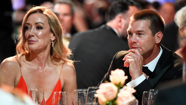 Ben Cousins at the 2021 Brownlow Medal Count at Optus Stadium. Photo by Daniel Carson/AFL Photos via Getty Images