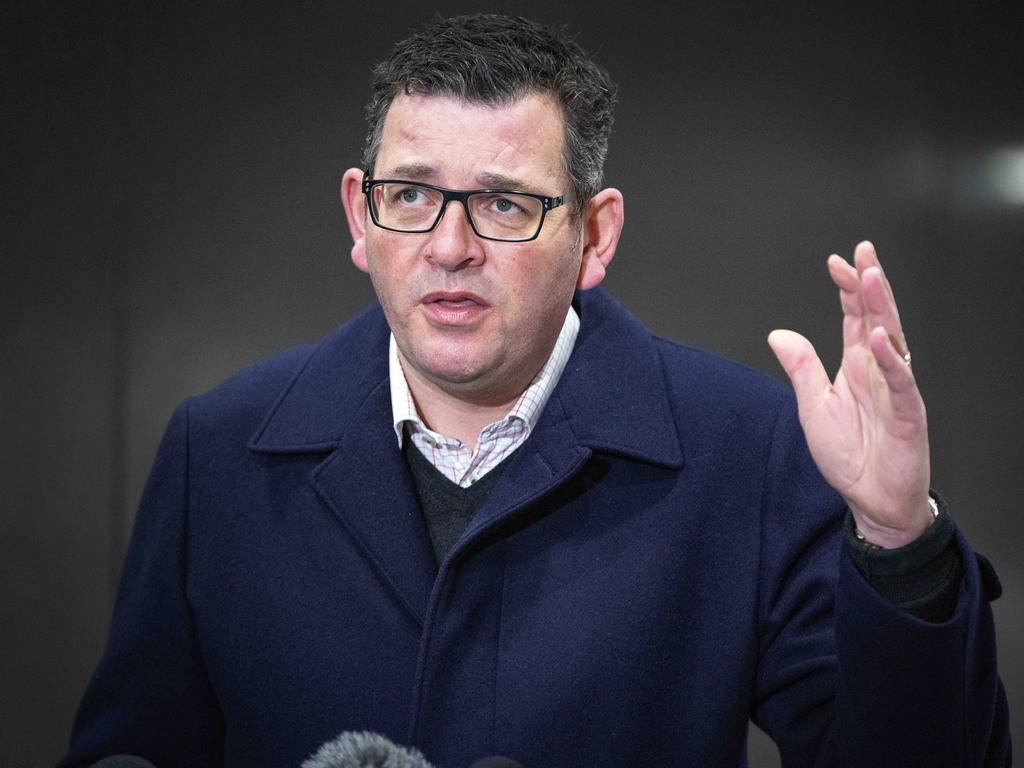 Premier Daniel Andrews said the 150,000 doses were being brought forward. Picture: NCA NewsWire/Sarah Matray