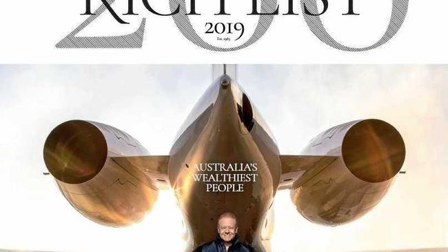 Cover of the Financial Review Rich List cover. Picture: Australian Financial Review