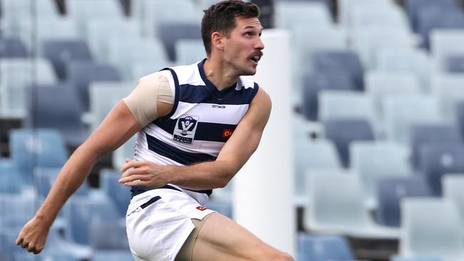 Aaron Black in action in the VFL. Picture: Mike Dugdale