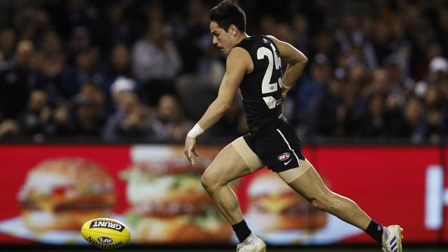 Young gun Zac Fisher now dons Fev’s famous guernsey number. Picture: AAP