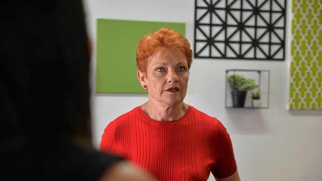 Pauline Hanson. Picture: Ashley Pillhofer