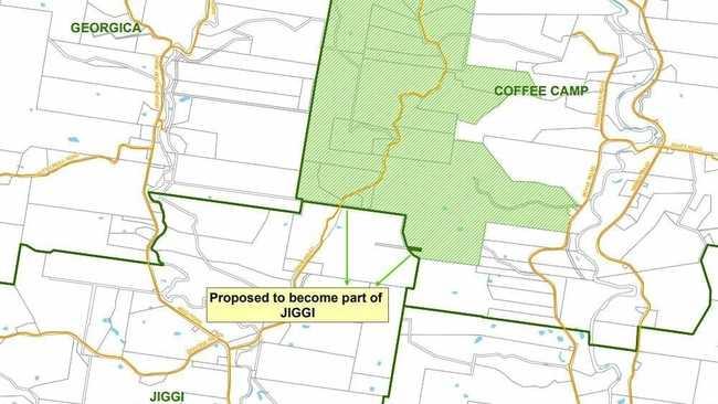 Changes are proposed to the boundary of Jiggi and Coffee Camp. Picture: Contributed