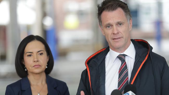 NSW Premier Chris Minns with his deputy Prue Car. Picture: Christian Gilles / NewsWire