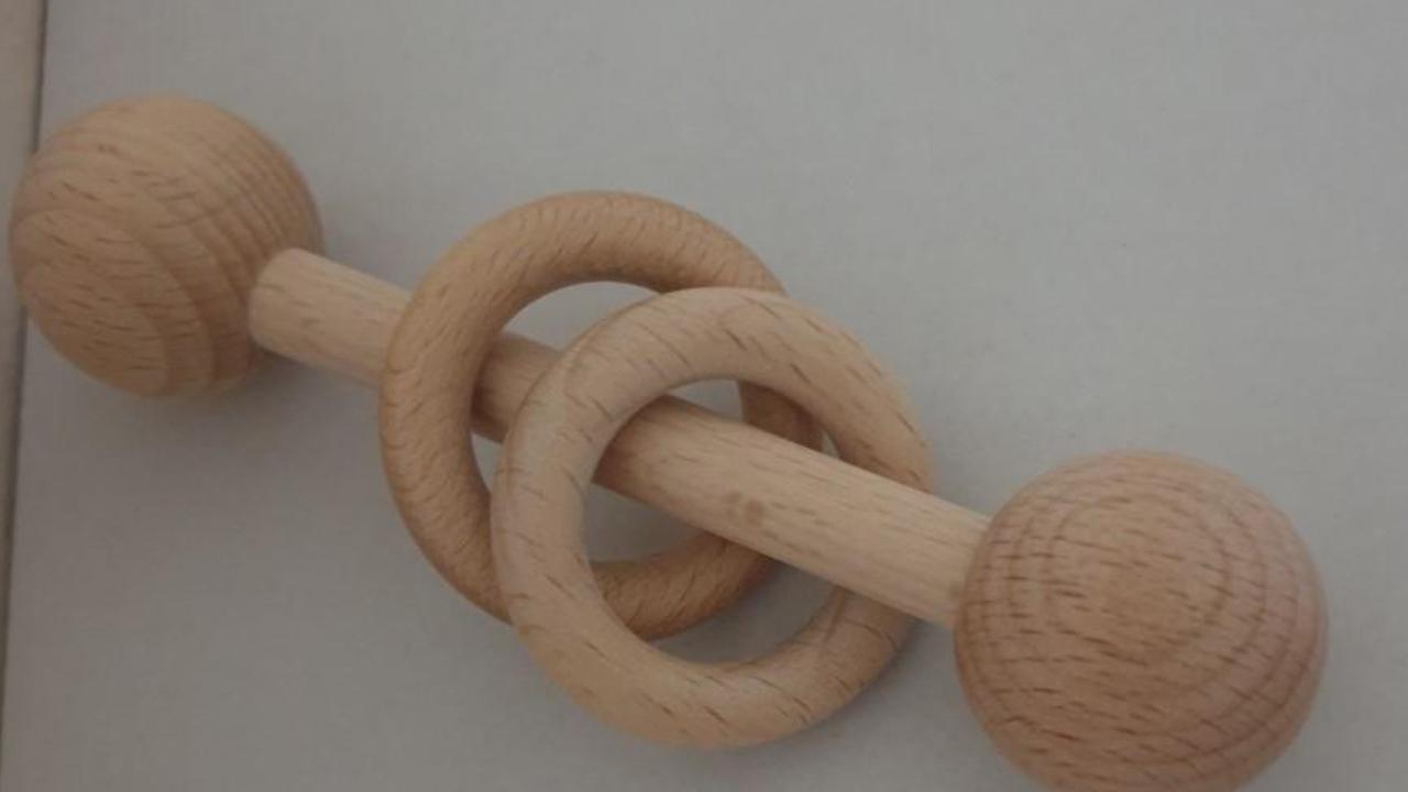 Recall issued for HushBabyAu wooden rattle teether over choking
