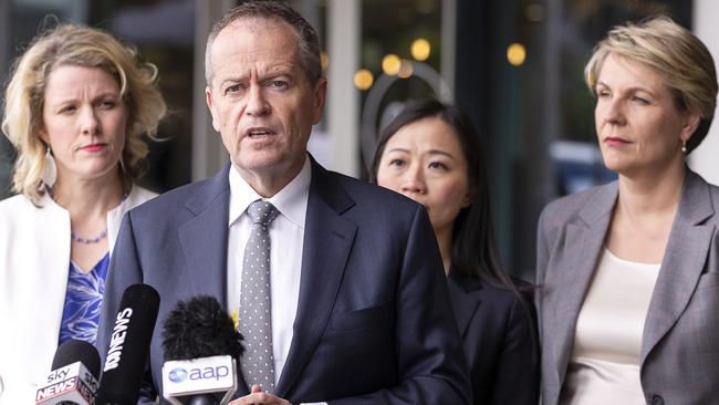 Leader of the Opposition Bill Shorten speaks to media on Monday. Picture: AAP