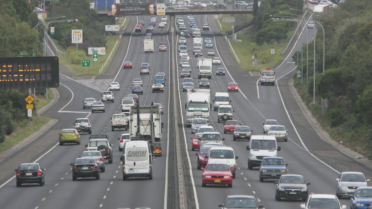 The pile-up occured on the M4 Motorway at South Wentworthville (file image).