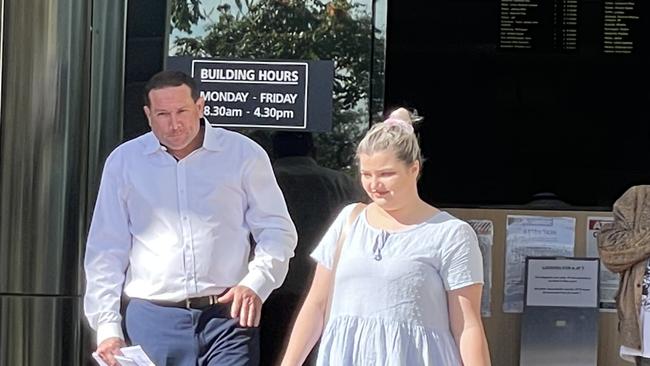 Eldon Lawrence Langham (left) leaves Southport Magistrates Court.