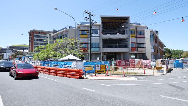 Staff told the Cairns Post other safety concerns are the entrance doors in D-block on the south side have never had the ability to be locked properly despite repeated requests for these to be fixed and internal reports made. Picture: Brendan Radke