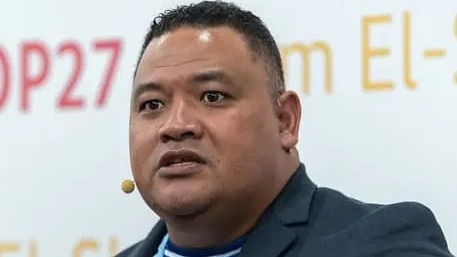 Tuvalu’s Climate Minister Maina Talia.