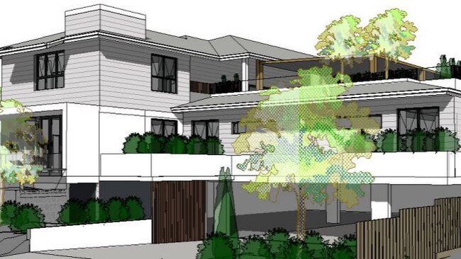 Artist impression of the new childcare centre, proposed for 20/22 Ernest St, Manly.