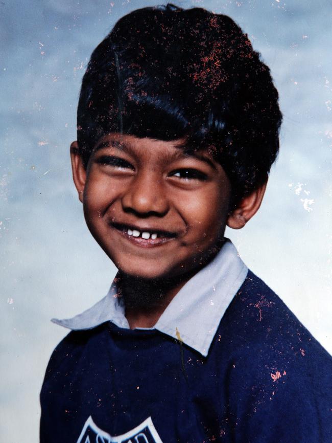 Myuran Sukumaran as a young, happy boy. Picture: Supplied.