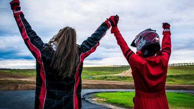 Niki Vukmirica Track Manager with the Red Stigette and Sascha, Guest Relations Manager at Luddenham Raceway.