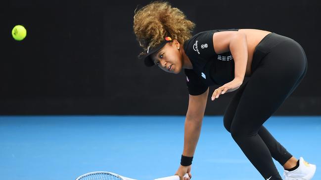 Naomi Osaka in action against Serena Williams. Picture: Getty Images