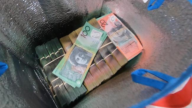 More than $400,000 cash during the investigation by Wetherill Park Region Enforcement Squad (RES).