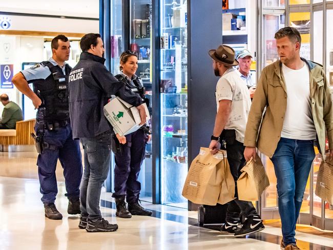 Dozens of items were seized in the July raid. Picture: AAP IMAGE/Monique Harmer