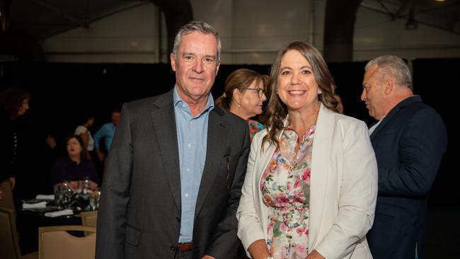 Nick OÃ&#149;day and Kirsten Porteous at the NT News Futures Northern Territory forum 2024. Picture: Pema Tamang Pakhrin