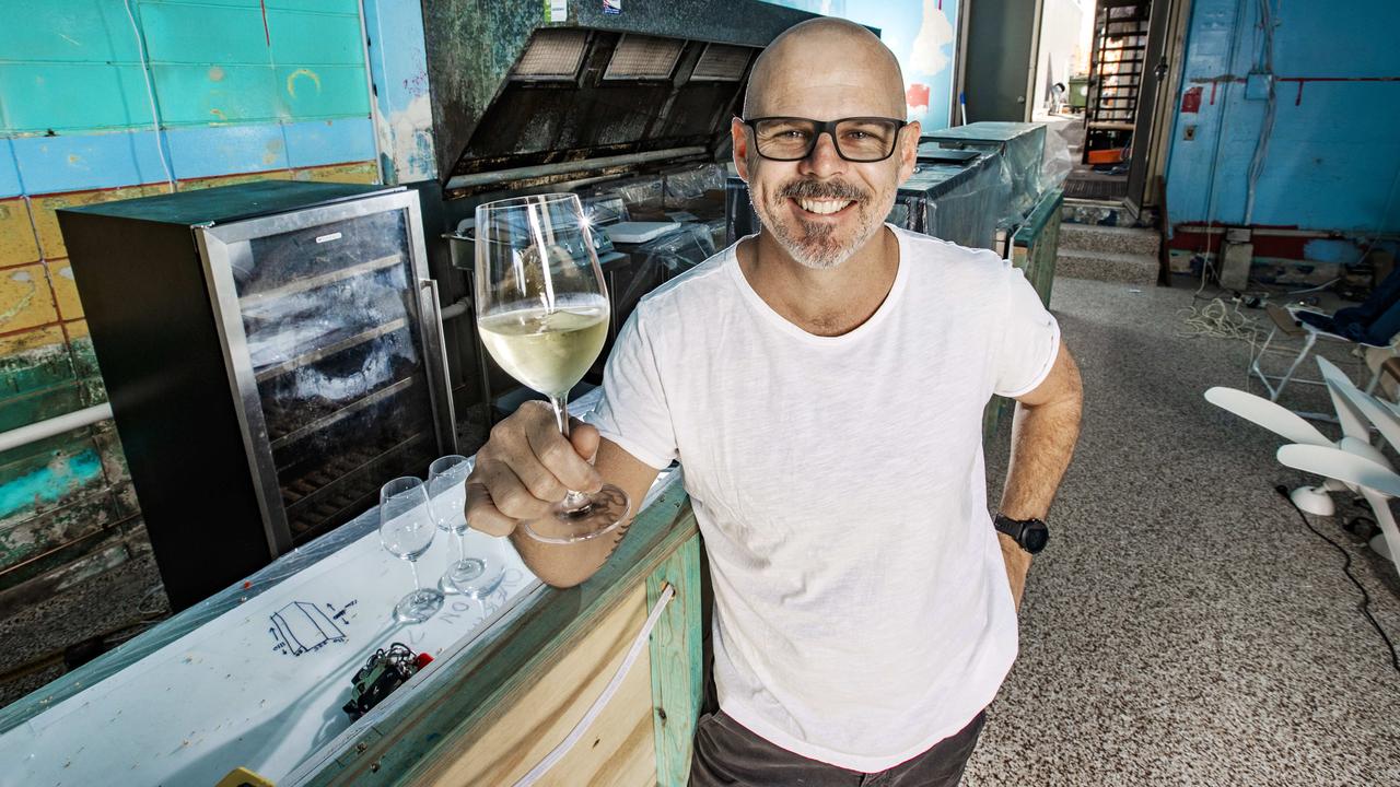 Owner Perry Scott at his new eatery Scott's Luncheonette &amp; Bar in Palm Beach. Picture: Nigel Hallett