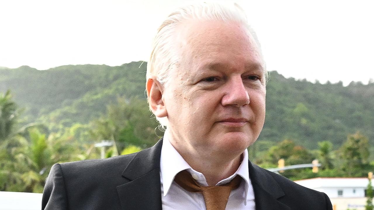 WikiLeaks founder Julian Assange arrives at the US Federal Courthouse in the Commonwealth of the Northern Mariana Islands in Saipan this week.