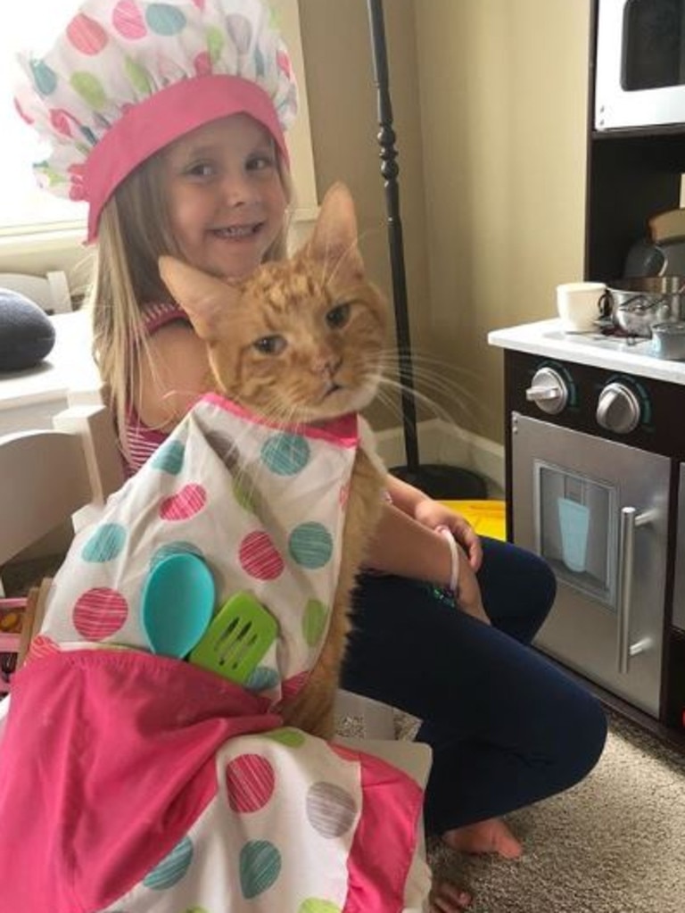 The girls played house, bathed and dressed Bailey up in all kinds of costumes. Source: Instagram/Bailey No Ordinary Cat