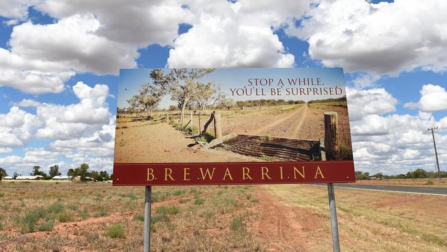 The welcome sign to Brewarrina in the state’s northwest.