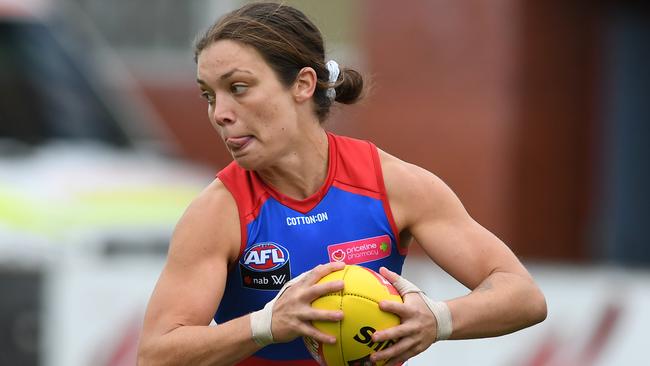 Bulldogs midfield star Ellie Blackburn. Picture: Steve Bell/Getty Images