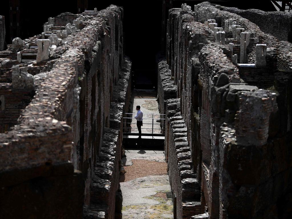 The newly opened areas include underground passages, cages and rooms. Picture: Filippo Monteforte / AFP