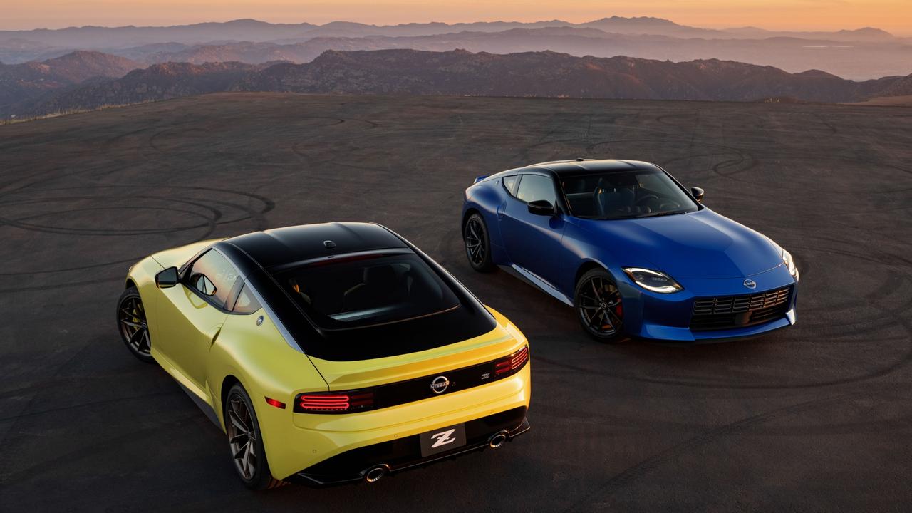 The Z’s styling pays tribute to Nissan’s sports car heritage.