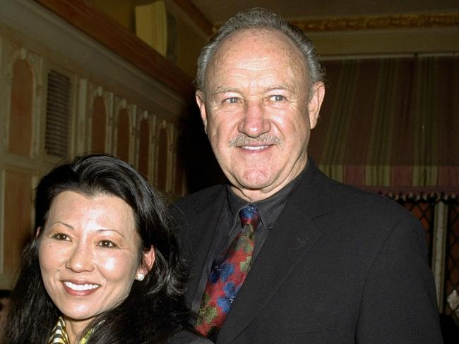 Gene Hackman with wife Betsy Arakawa. Picture: Richard Corkery/NY Daily News Archive via Getty Images