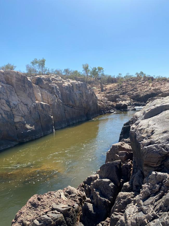 The Big Rocks Weir site, north of Charters Towers, on the Burdekin River.